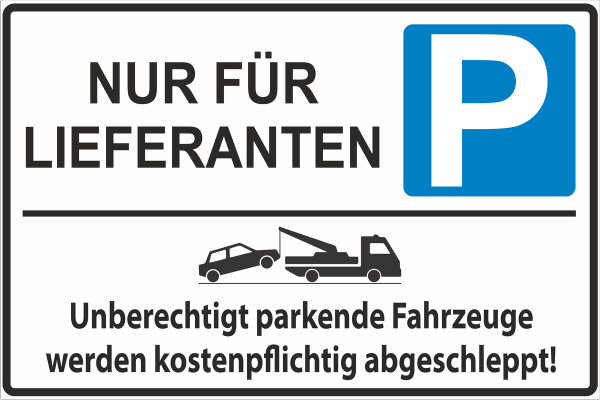 Parkplatzkennzeichnung Aufkleber